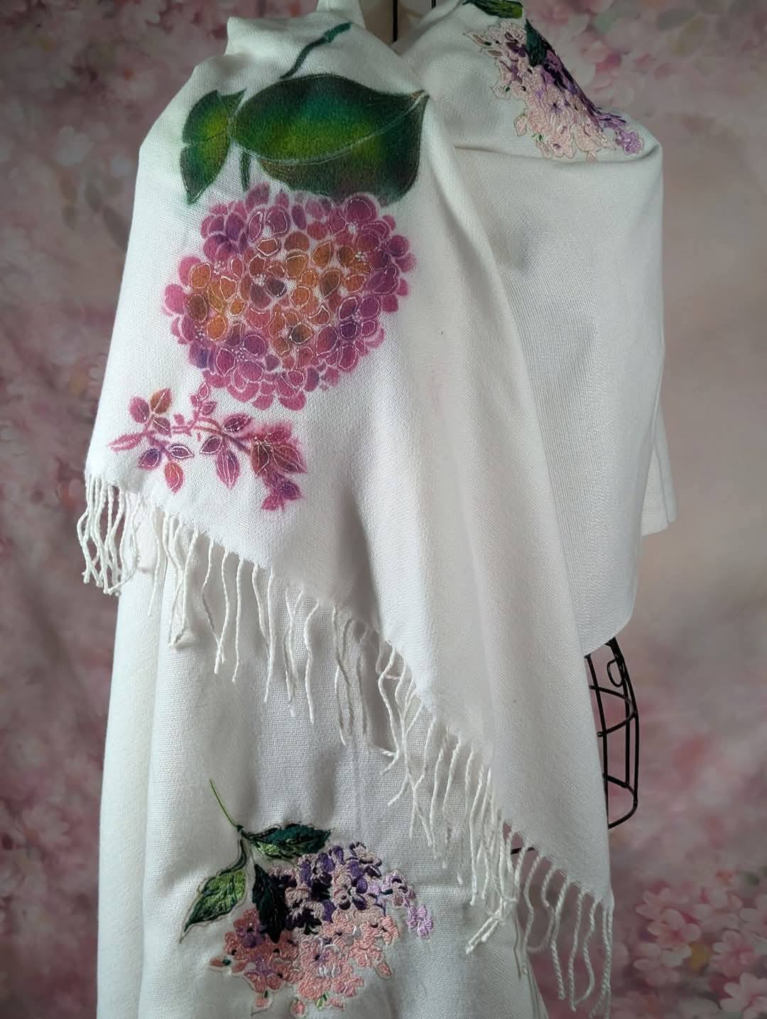 Hydrangea Serenade (Special) cashmere boutique scarf