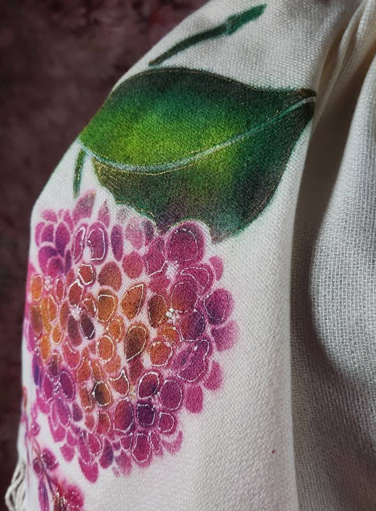 Hydrangea Serenade (Special) cashmere boutique scarf