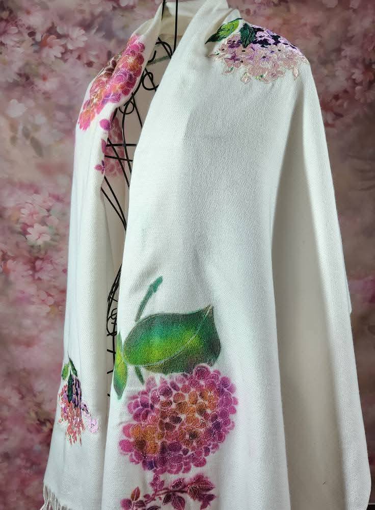 Hydrangea Serenade (Special) cashmere boutique scarf