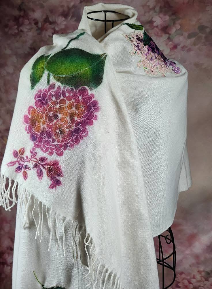 Hydrangea Serenade (Special) cashmere boutique scarf