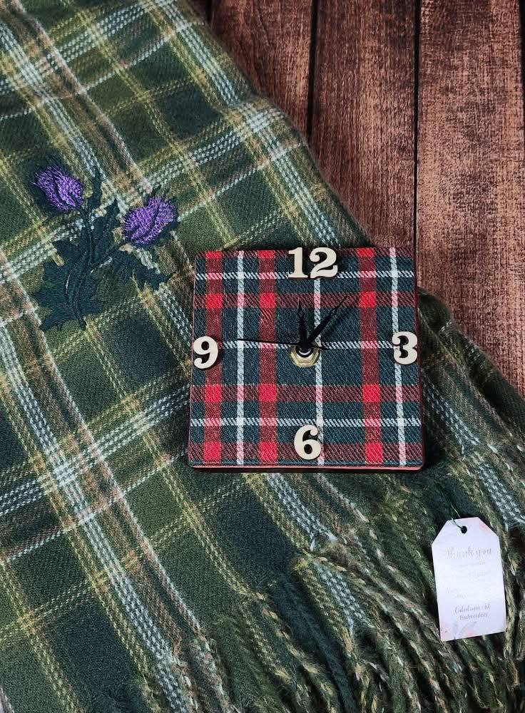 Small Tartan Clock
