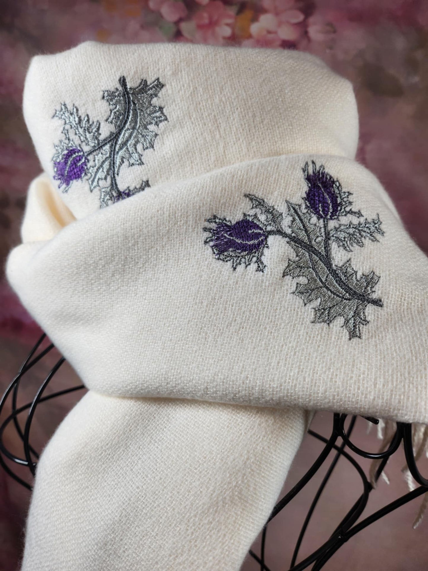 "Snowflake" cashmere Scarf