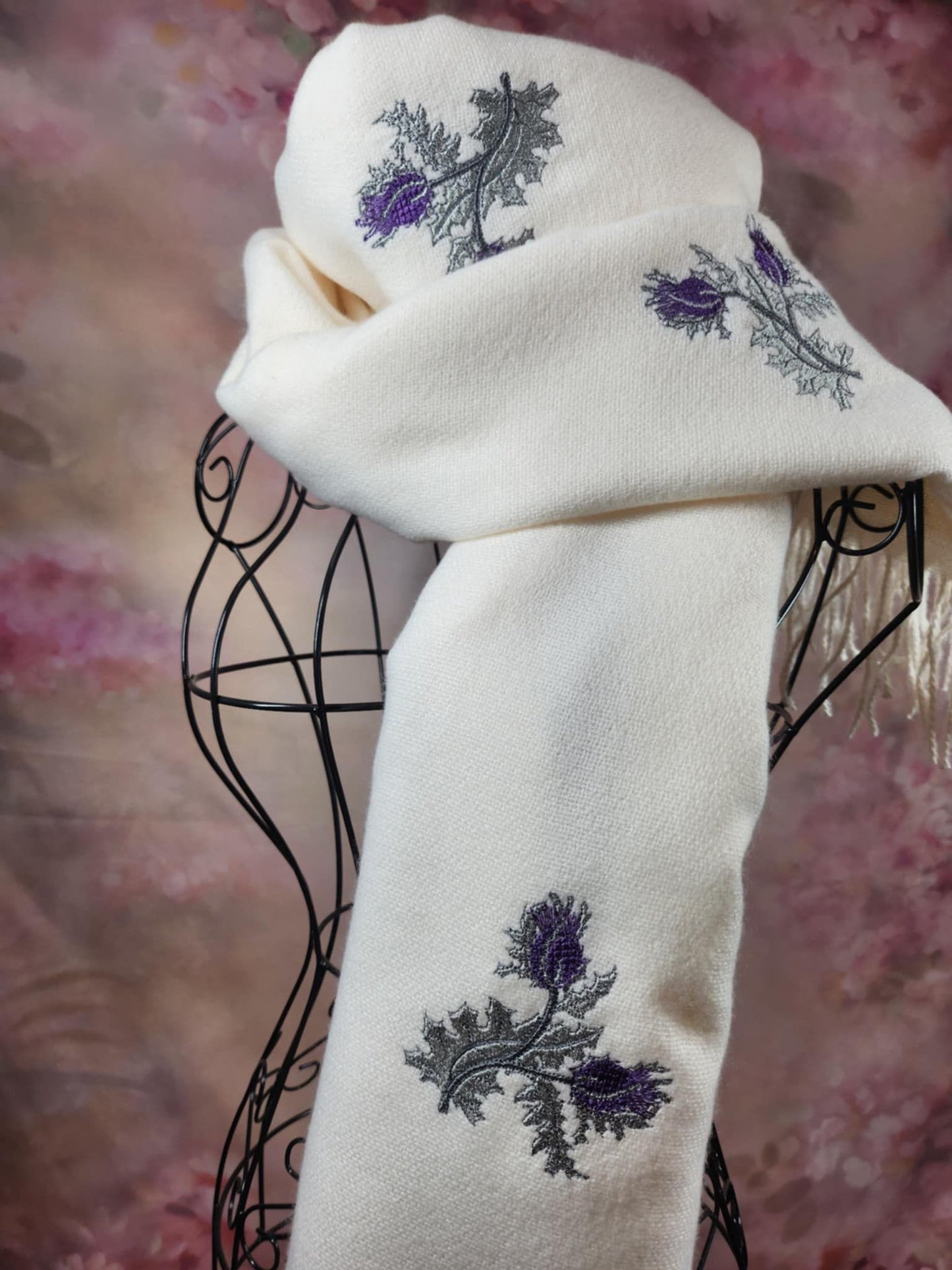 "Snowflake" cashmere Scarf