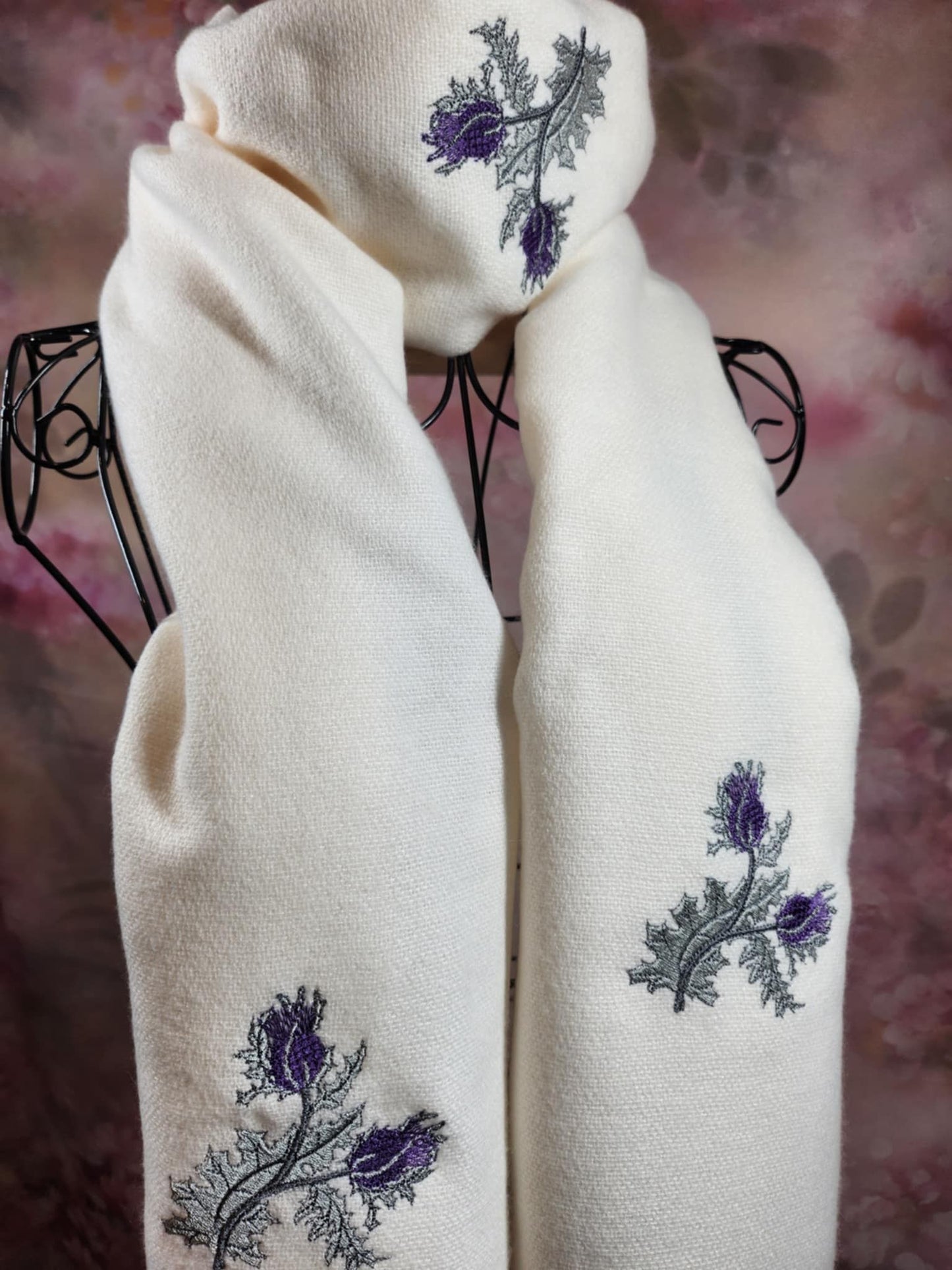 "Snowflake" cashmere Scarf
