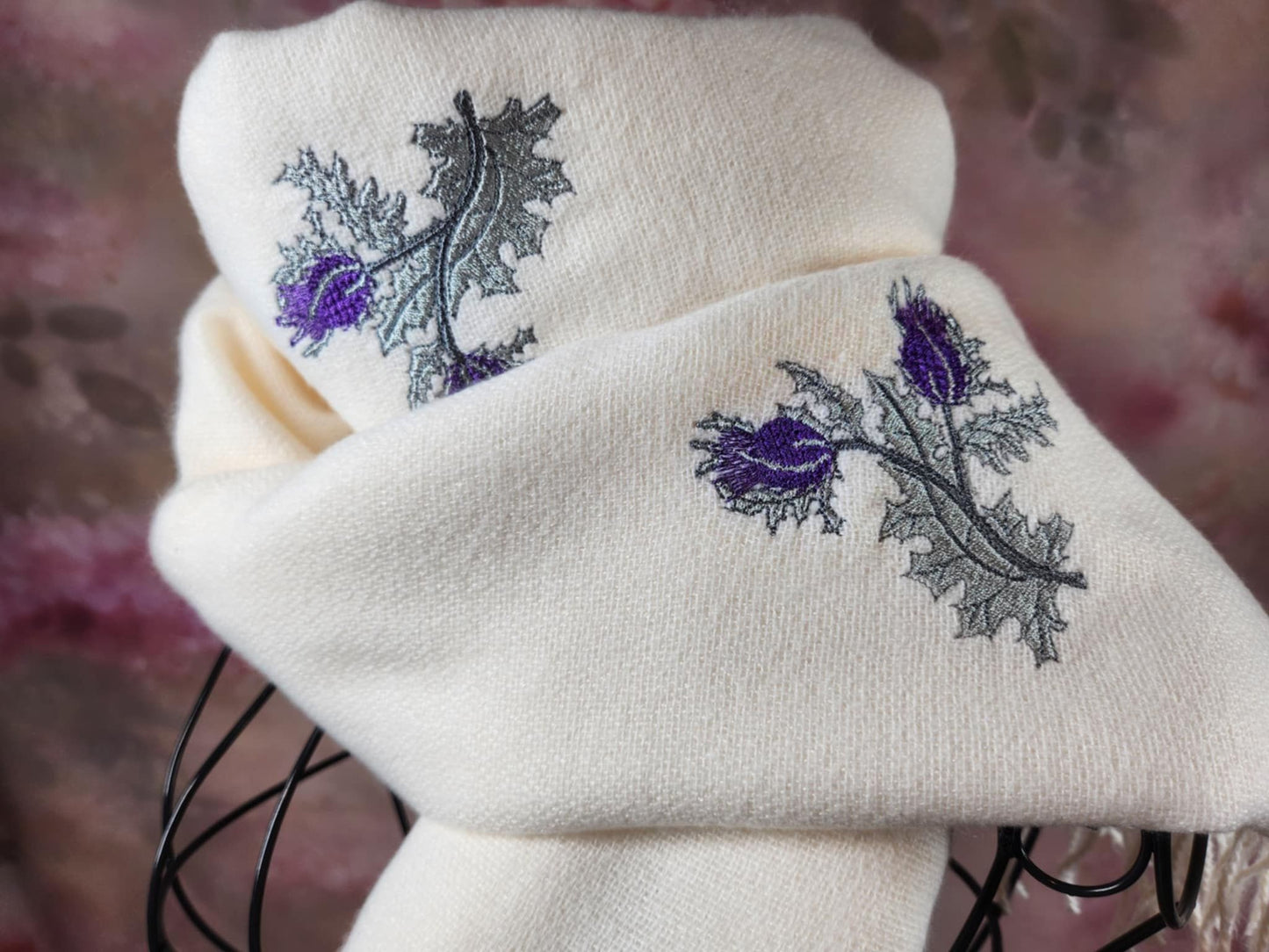 "Snowflake" cashmere Scarf