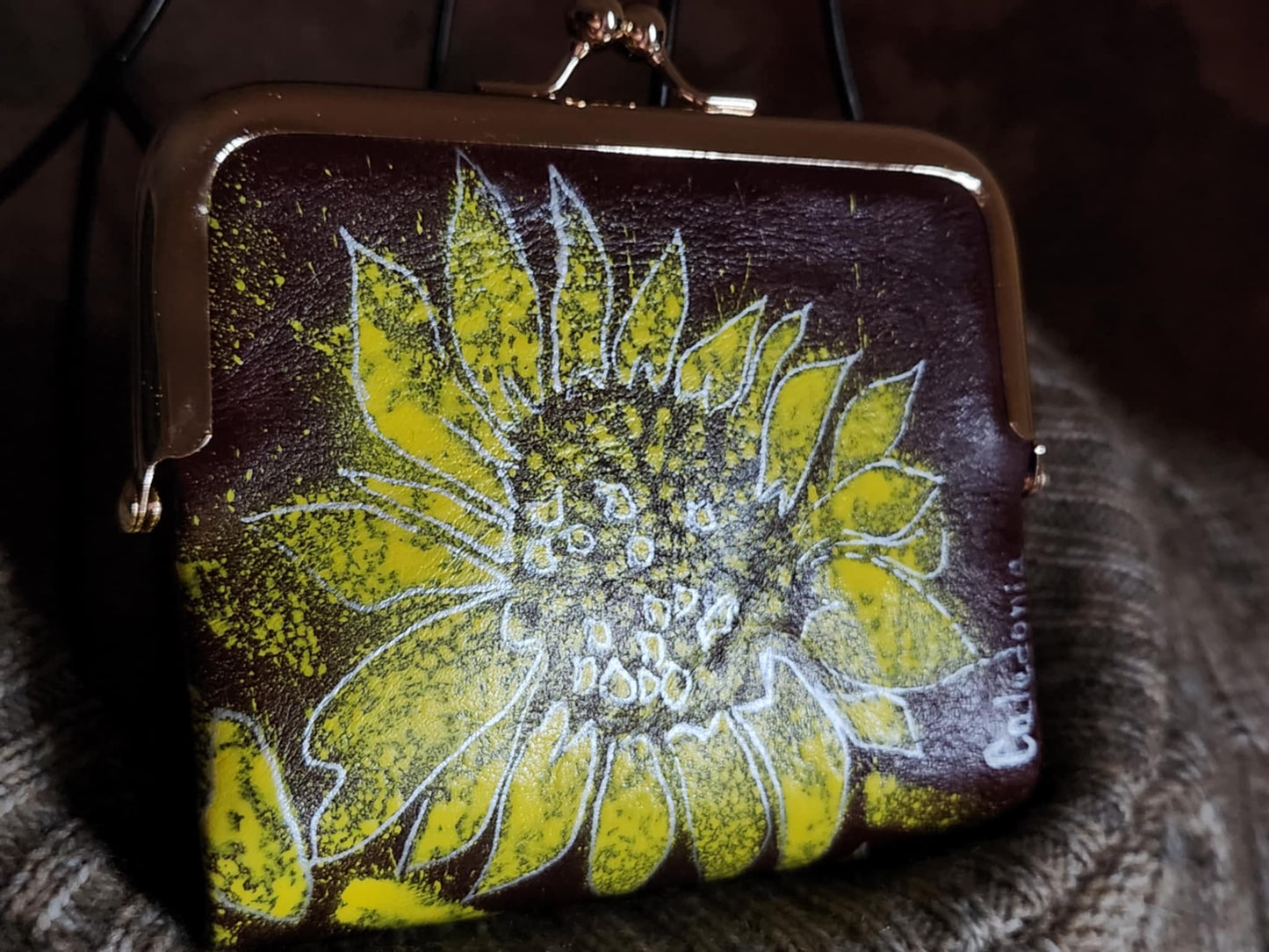 Sunflower Purse (Handpainted)