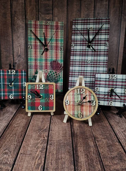 Small Tartan Clock