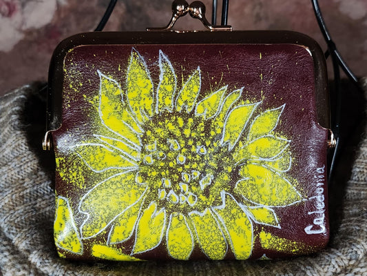 Sunflower Purse (Handpainted)